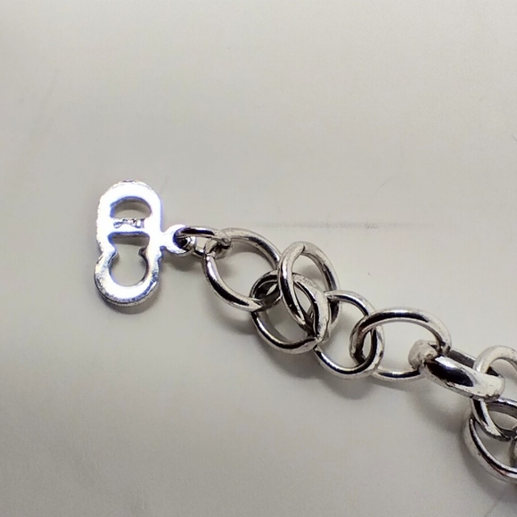 Authentic Christian Dior Lucite Red Heart Name Plate Choker Necklace - Picture 5 of 6